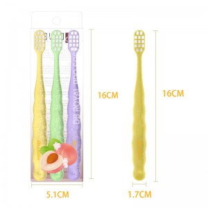 OralGos® 0.01mm Slim Tip Soft Bristles Transparent Toothbrush For Kids