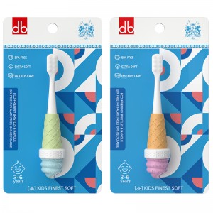 OralGos® Lovely Ice Cream Toothbrush For Kids With Blister Card Package
