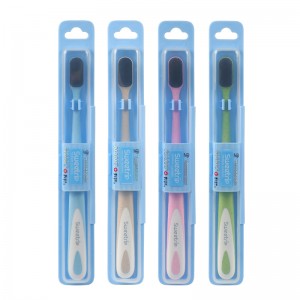 Sweetrip® Nigrum Silicone Setis triticum Straw Toothbrush