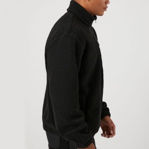 Zip-Up Mock Neck Pocket Pullover