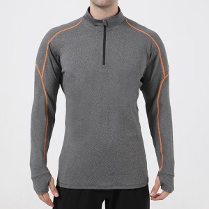 Custom Mens Gym Wear 1/4 Zip Sweatshirt