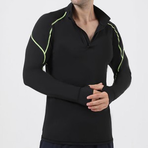 Custom Mens Gym Wear 1/4 Zip Sweatshirt