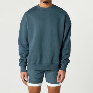 Oversized Fit Drop Shoulder Crewneck Sweatshirt