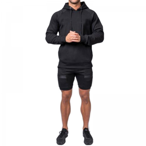 OEM quick shipping fitted gym hoodies for men