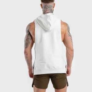 Sleeveless gym hoodies for men quick shipping quality on sale