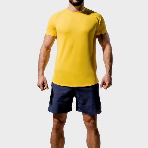 Gym short sleeve men t shirt soft material quick dry quality Featured Image