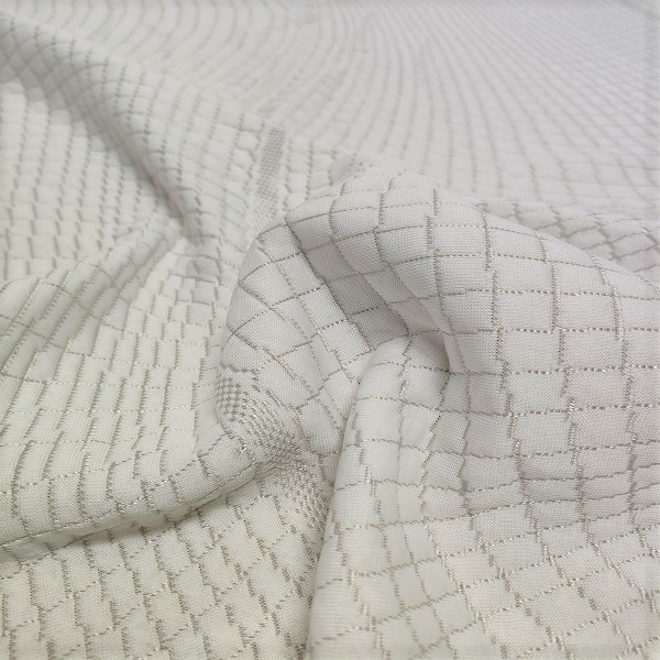 OEM/ODM China Jacquard fabric for mattress tape - Home Textile 100%polyester 2022 new patterns geometric figure knitted fabric for mattress – Tianpu