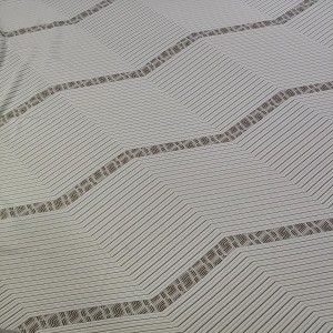 Grey spun yarn Bamboo charcoal mattress ticking fabric mattress encasement