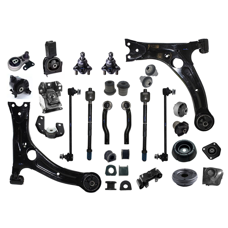 Control Arm Kit With Upper Control Arms Ball Joints Sway Bar Links Left Right Outer Tie Rod Ends For Jeep Liberty 2002  2004