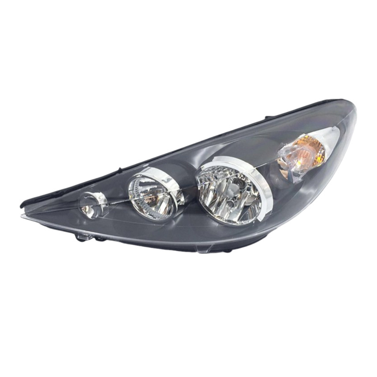 R 6206N8 L 6208N8 Distributor Auto Spare Parts Repuestos Car BLACK Head Lamp/Light Headlight For Peugeot 207 09-13
