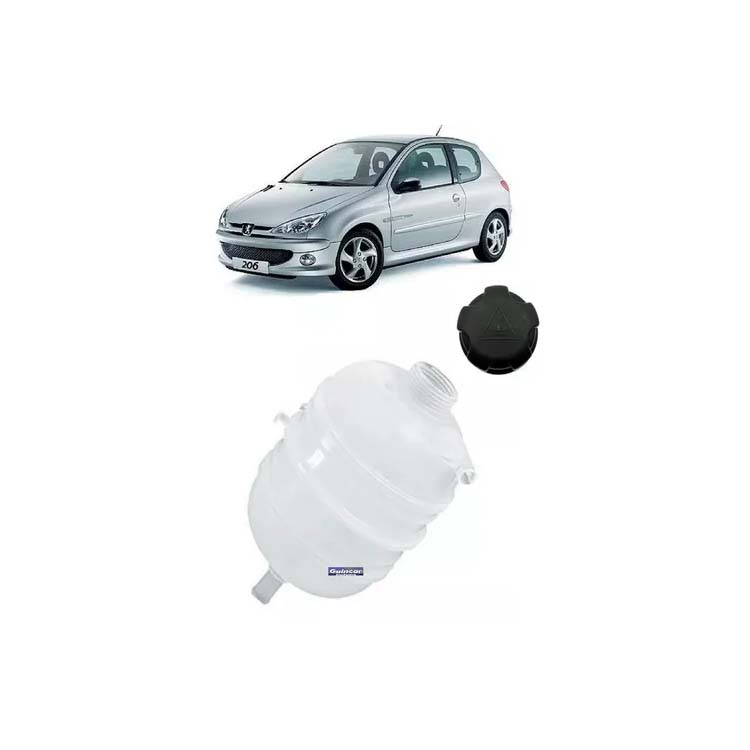 132311 1307LQ Auto Coolant Overflow Reservoar kylmedel Flaskkylsystem Tank för Peugeot 206 207 1.4 1.6