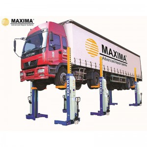 wholesale segondè bon jan kalite Maxima FC75 câbled Heavy Duty Column Lift 4 pòs machin leve