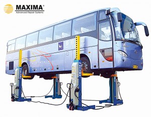 Grosir kualitas dhuwur Maxima FC75 kabel Heavy Duty Column Lift 4 post lift kendaraan