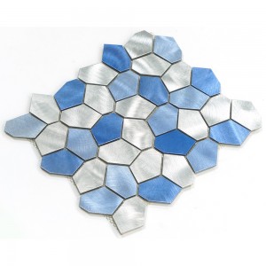 Modern Heat Resistant Decorative Interior Bathroom Aluminum Wall Mosaic With Inkjet Printing