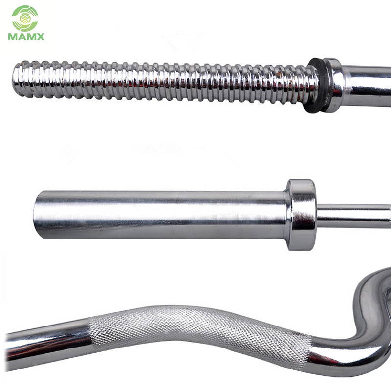Top grade  barbell harden chrome barbell bar with needle bearing and copper sheathing