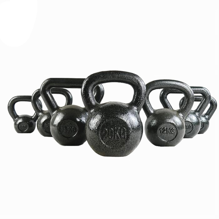 Black Gym equipment cast iron  Kettle Bells  Fitness Training