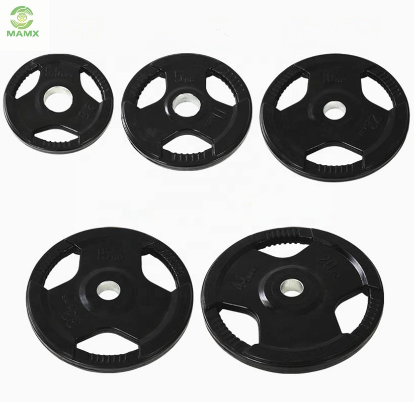 Hot selling products chrome dumbbell set standard coated cast iron weight plates for barbell