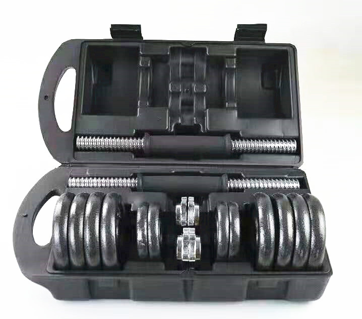 New innovative products gym quickly cast iron electroplated adjustable dumbbell set