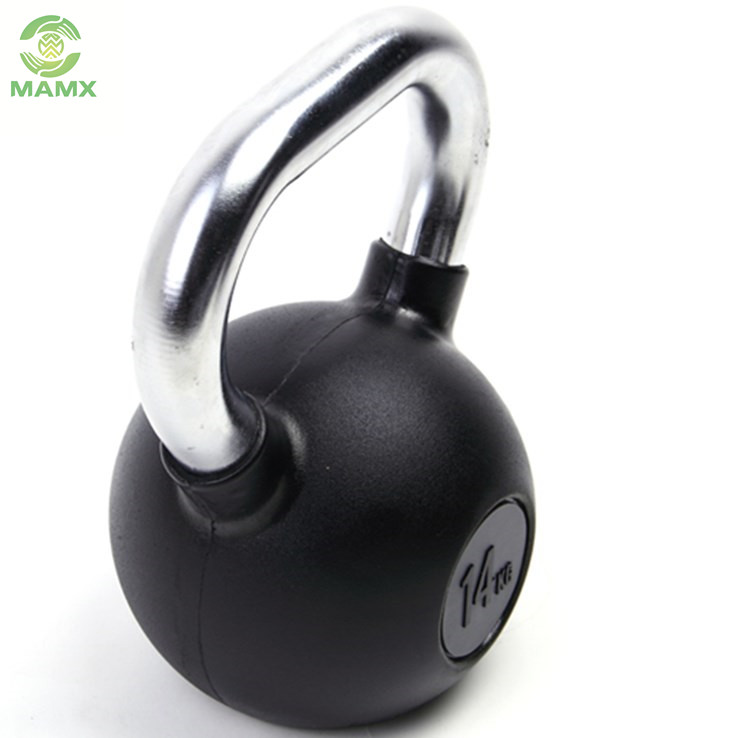 Home Gym 4kg Steel Rubber Coated Portable Kettlebell