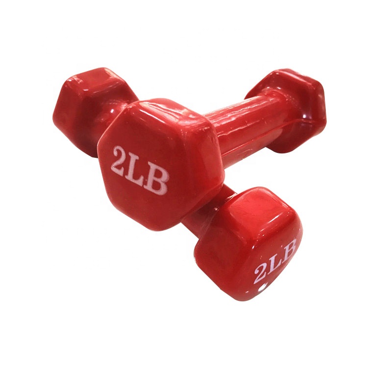 New launched products  vinyl hex yoga female hex dumbbells wholesale