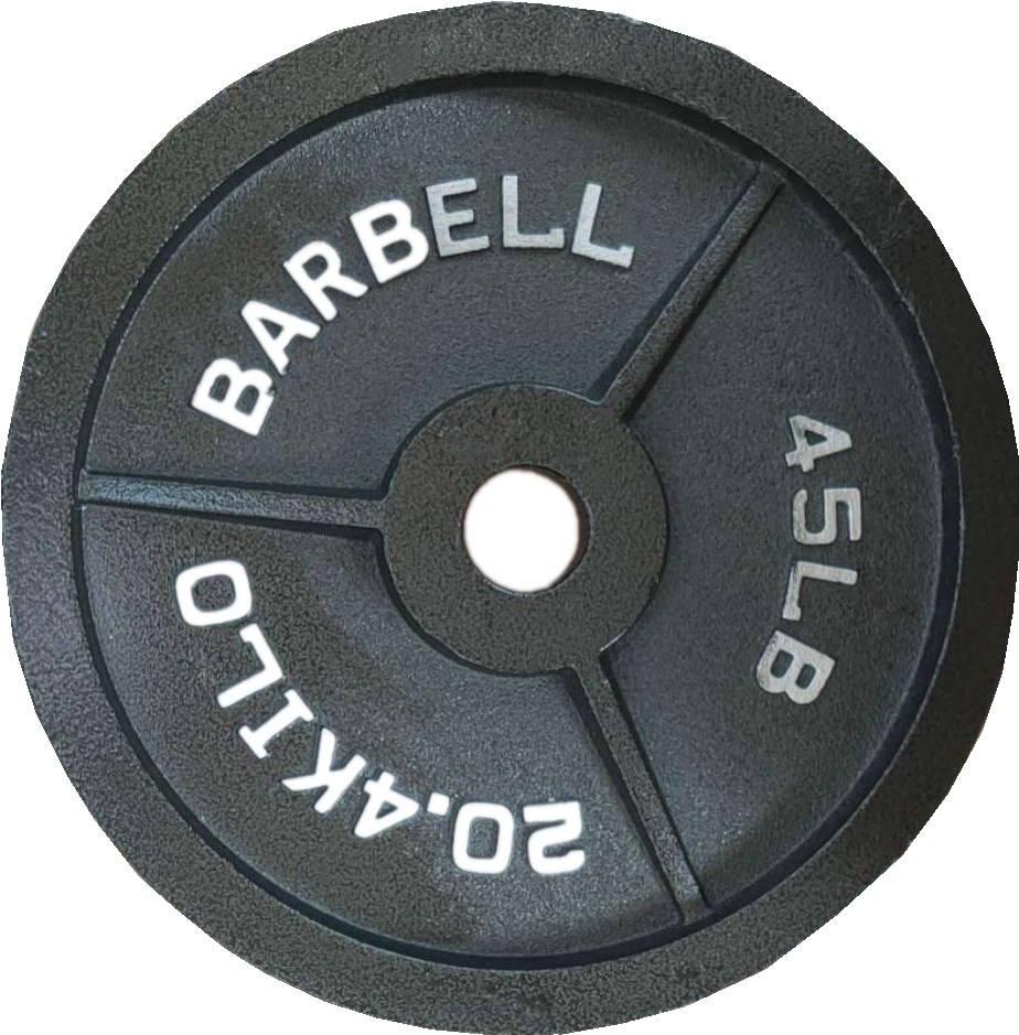 High Quality for Barbell 20kg - Bodybuilding  equipment cast iron black  painting barbell plate for sale – Meiao