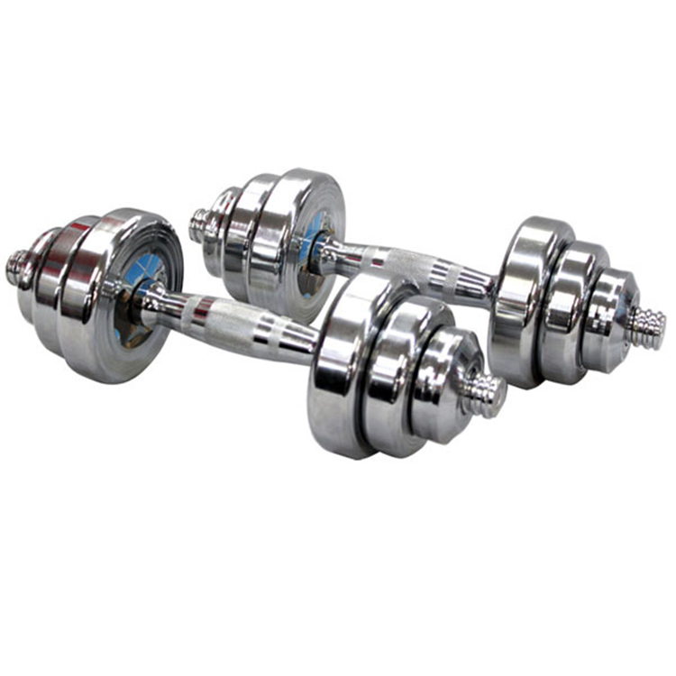 20kg gym equipment silver cheap adjustable weights gym equipment dumbbell set
