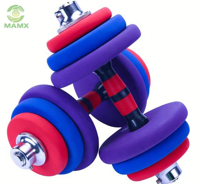 Hot selling Weight lifting adjustable weight gym equipment neoprene dumbbells
