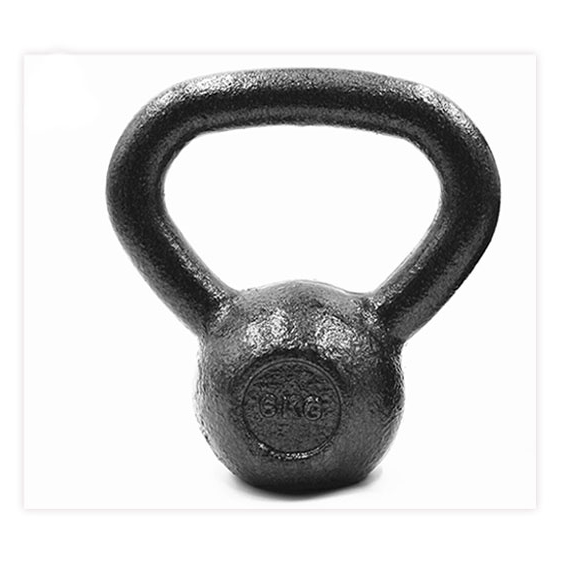 Gym equipment  cast iron and painting  black paint kettlebell for sale