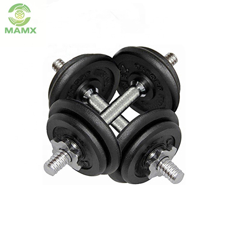 2021 hot selling paint gym equipment chrome rotating adjustable weight dumbbell