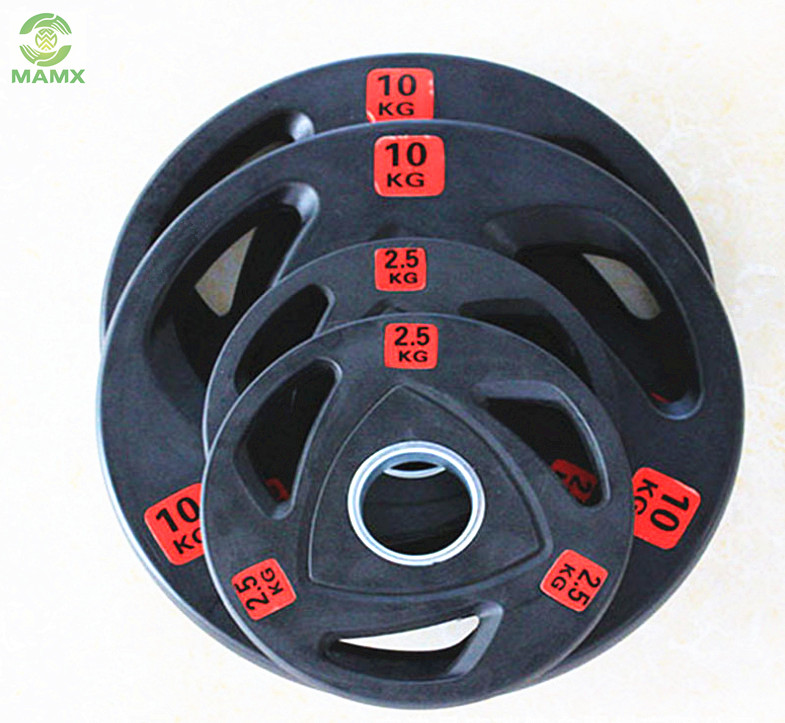 Black Color Rubber Bumper  Plate Weight Lifting barbell plate