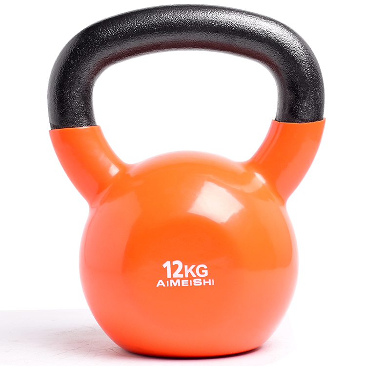 Professional Design 10kg Kettle Bells - Gym Bodybuilding  Weight Training  vinyl coated Cast Iron kettlebell with 20KG – Meiao