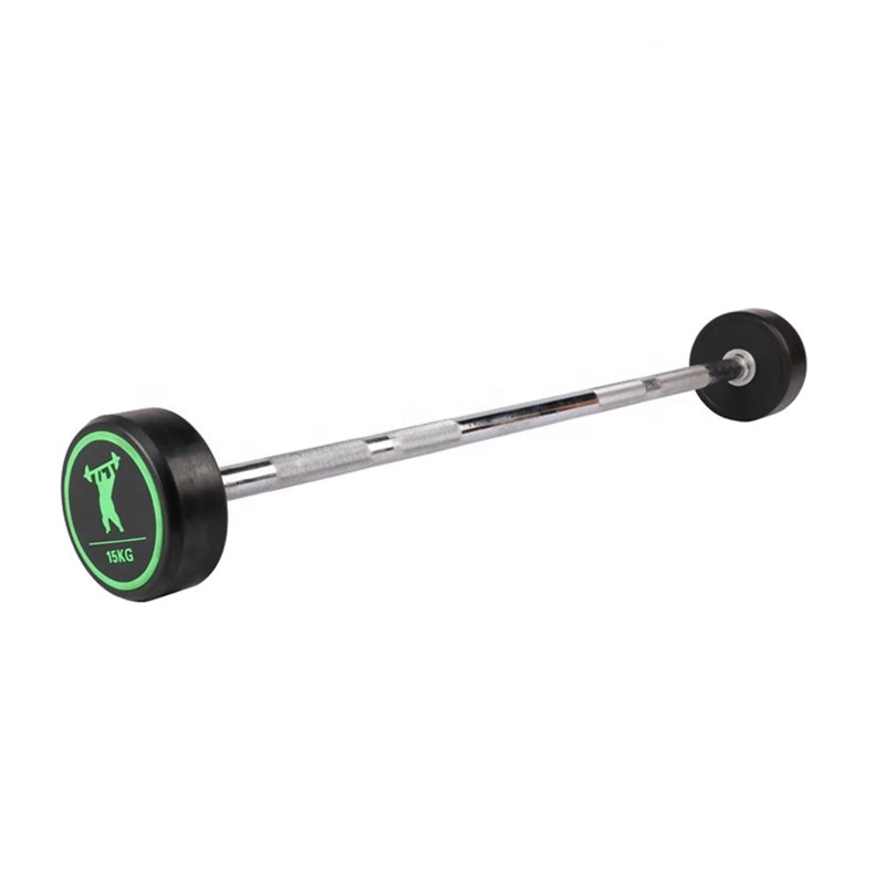Best-Selling Weight Plate Barbell - Meiao factory sell Custom Fixed PU urethane barbell Bumper barbell – Meiao