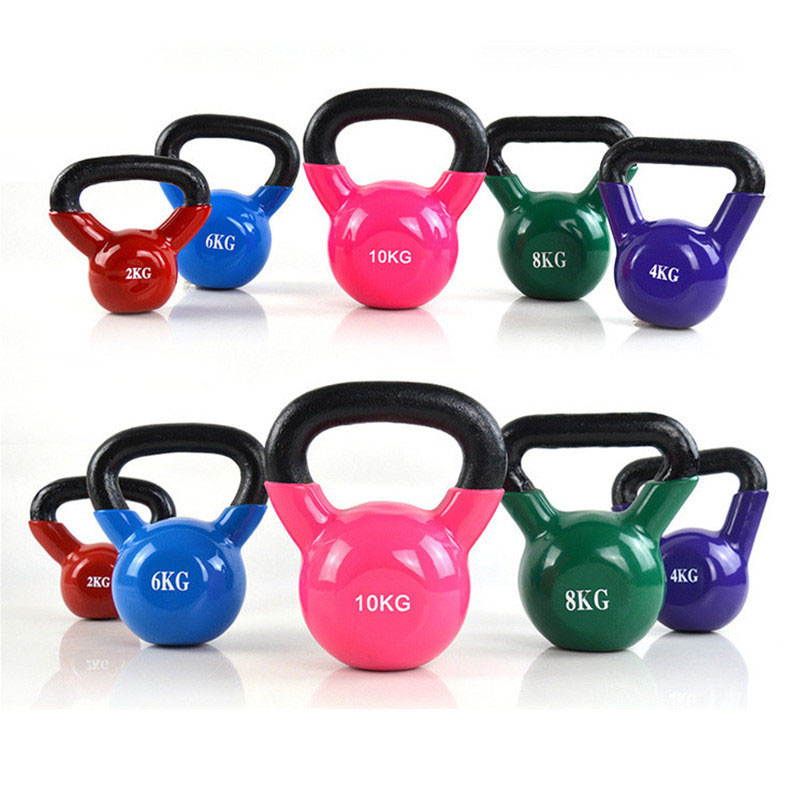 Shiny Colorful gym equipment non-slip grip gym fitness Kettle Bells