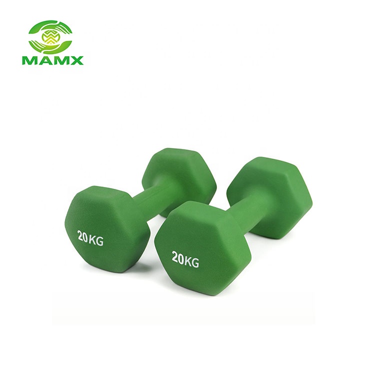 Wholesale top quality gym used different colors vinyl dipping dumbbells hand weights