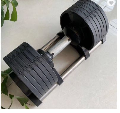 Factory selling Stainless Polish Chromed Dumbbells - Free weight Wholesale quick adjustable Weightlifting dumbbell set 20kg – Meiao