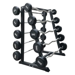 Gym equipment Steel Storage Fixed barbell display rack body fit indoor barbell racks