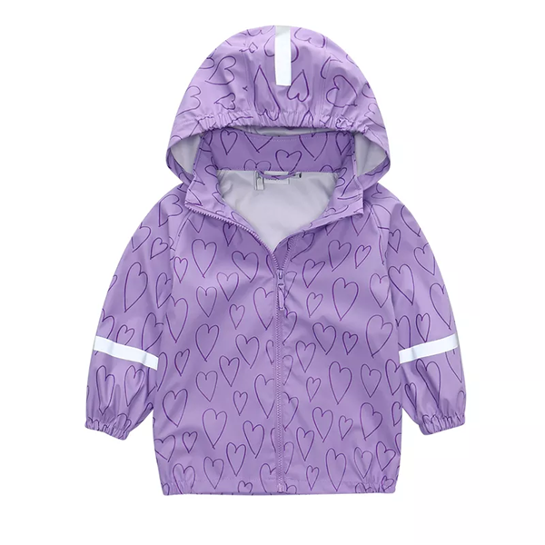Fashion Children waterproof rainwears raincoat with printing