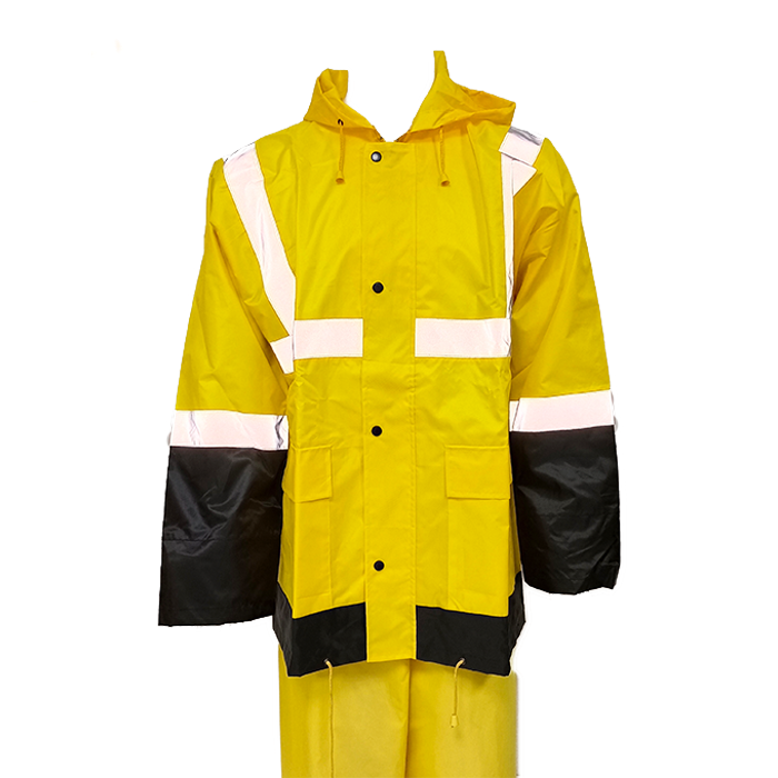 reflective rain suit waterproof raincoat worker suit windproof high quality