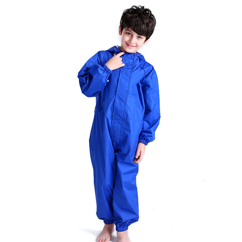 high quality kids raincoat waterproof ski rainsuit with hood rainwear