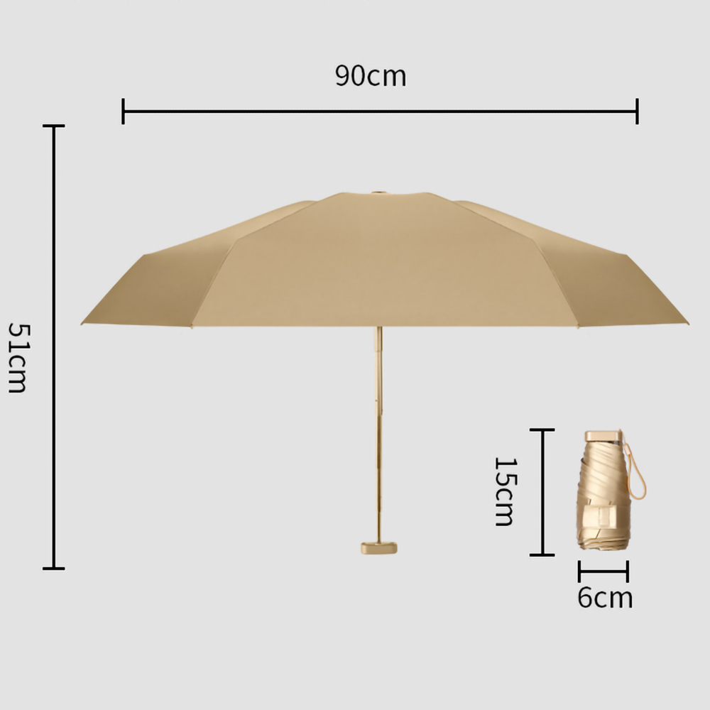5 Folding mini Sun Umbrellas