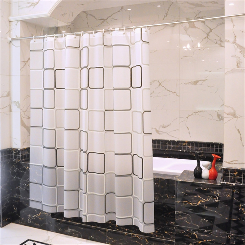 Bathroom hotel customized modern shower curtain Featured Image
