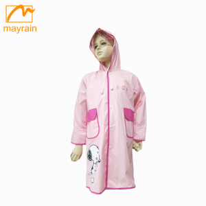 2021 New Style Designer Rain Coat And Umbrella Matching Sets - Children cartoon outdoor polyester waterproof raincoat – Mayrain