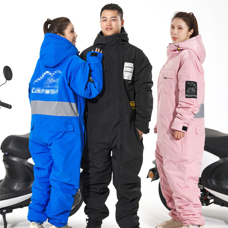 Custom printing waterproof windbreaker overalls for outdoor riding