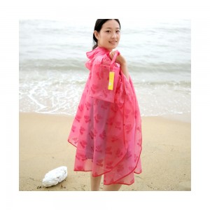Wholesale Price Rain Coat Women Raincoat - New design PVC rain poncho with full printing – Mayrain