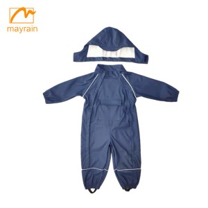 Renewable Design for Raincoat Children Waterproof - Waterproof Reflective One Piece Rainsuit – Mayrain