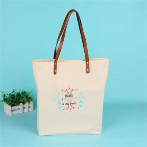 Factory directly supply Drawstring Bag - Customized Logo Printed Cotton Shopping Tote Bags – Mayrain