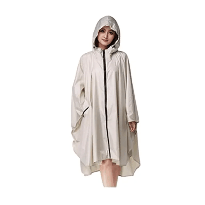women fashionable rain poncho polyester raincoat waterproof windproof riding poncho rain coat