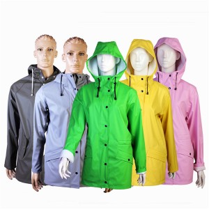 Short Lead Time for Raincoat With Pocket - Eco friendly PU rain jacket waterproof – Mayrain