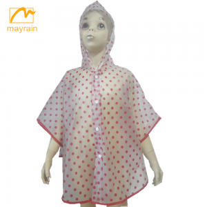 Manufactur standard Kids Umbrellas Cheap - full printing 100 waterproof kids rain poncho – Mayrain