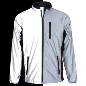 OEM/ODM Supplier Army Camo Raincoat - Fashion reflective rain jacket with logo – Mayrain